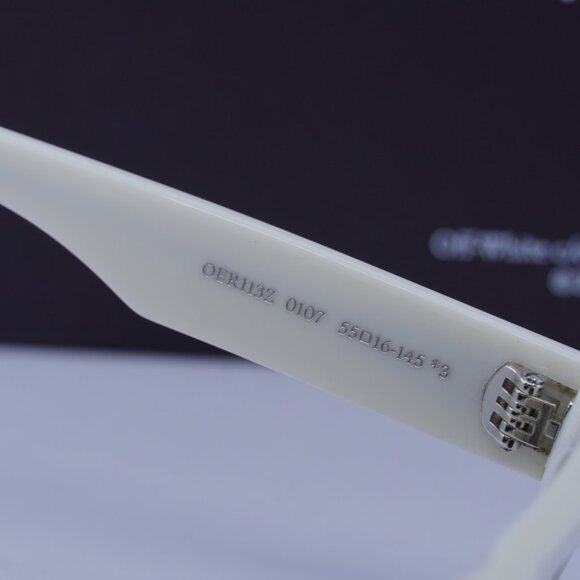 Off-White OERI13Z CHANDLER 0107 Square Sunglasses – White\\ Grey main image 6